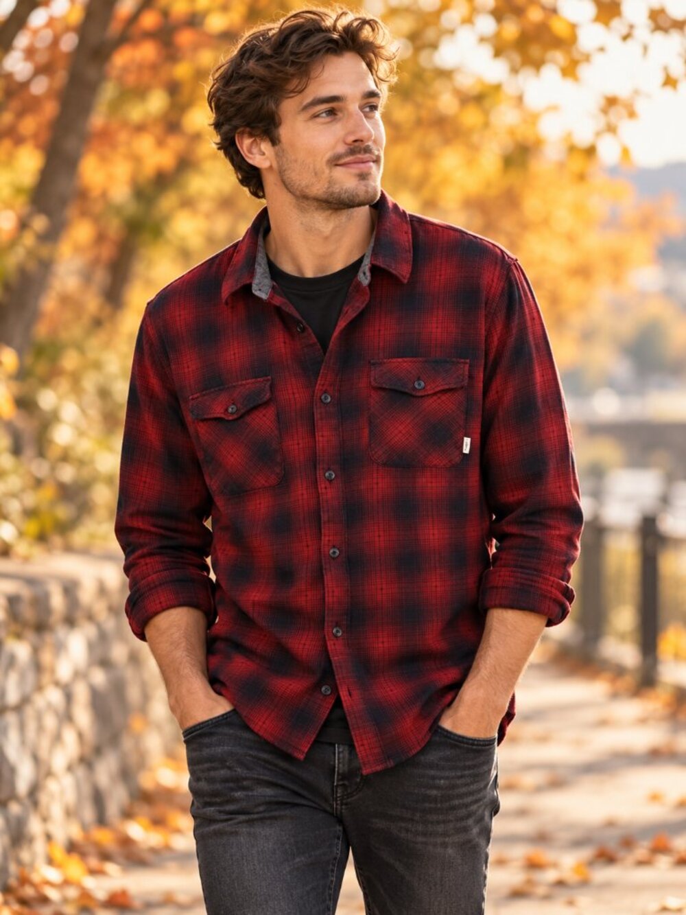 Vans Red Black Plaid Flannel Shirt L Grunge Skater Streetwear Workwear